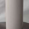 White Cylindrical Ceramic 8" Vase
