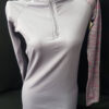 Nike Gray Pink Therma-fit Pro Combat Quarter Zip Top