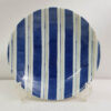 Ceramic Blue White Hand-painted Stripes