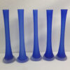 Cobalt Blue Elegant Frosted Glass Vase