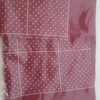 Ted Lapidus 19" x 19" White Dotted Red Scarf Handkerchief Soft Cotton