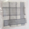 Grey Tartan Plaid Border 16" x 16" Handkerchief
