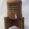 1.5 L Ceramic Storage Tank with Wooden Frame Stand
