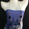 Black Double Strand Beaded Chains 36" Rope Length Necklace