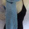 Light Blue -Fashionable 60″ x 7″ Crochet Scarf