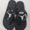 Black size 44 Black Strap Printed Rubber Flip Flops