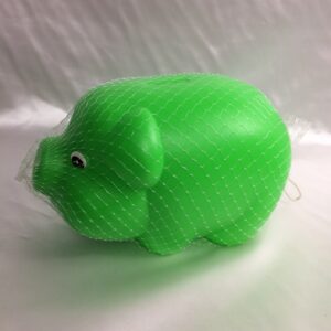Green 5″ x 9″ Piggy Plastic Coin Money Savings Bank